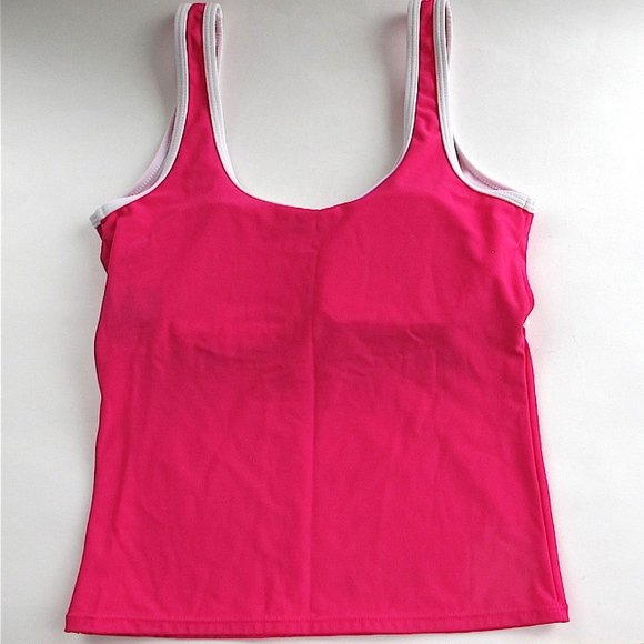 Pink Swim Tankini Swimsuit Top Sz 8 - Picture 2 of 6